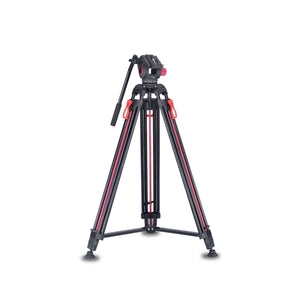 Simpex DV 9300 platinum heavy duty tripod with aluminium rod and non slip foot pad, 20 kg max pay load with 7 ft height and easily compatible with camcorder, DSLR and smartphones