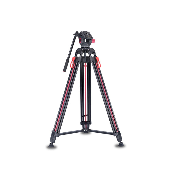 Simpex DV 9300 platinum heavy duty tripod with aluminium rod and non slip foot pad, 20 kg max pay load with 7 ft height and easily compatible with camcorder, DSLR and smartphones