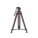 Simpex DV 9300 platinum heavy duty tripod with aluminium rod and non slip foot pad, 20 kg max pay load with 7 ft height and easily compatible with camcorder, DSLR and smartphones