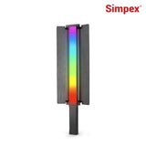 Simpex LS-300R Portable Handheld RGB LED Light stick with Grid, Diffuser & Barn Door Comes with a 5200mAh Built in Battery Pack