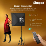 Simpex M 300bi, 300w continuous light with LCD display that comes with 18 cm reflector and infrared remote control ideal for video shoot