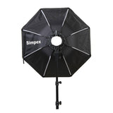 Simpex Octa 65 Min Lightweight & Portable Soft Box Comes with S2 Type Bracket & 2 Diffuser Sheets | Carrying Case | Compatible with All Flash Speedlights