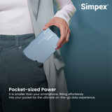 Simpex RGB-200 Portable RGB LED 20W(max) Video Light with 5400mAh in-Built Battery | 97+ CRI | 14 Preset Effects | Multi Scene Lightening | Color Temperature & Brightness Control