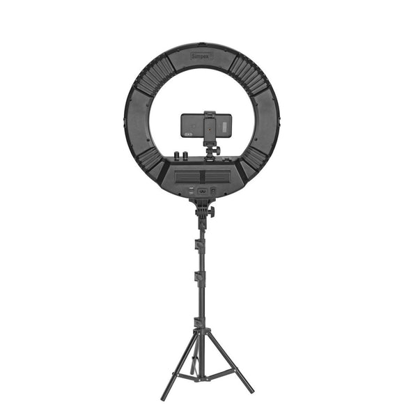 Simpex Ring LED RL 621 bi Colour 18 inch Ring Light with Light Stand, Suitable for Various Purposes and Supports Wide Applications