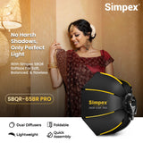 Simpex SBQR-65 (65cm) Lightweight & Portable Soft Box Comes with S2 Type Bracket & 2 Diffuser Sheets | Carrying Case | Compatible with All Flash Speedlights