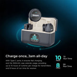 Simpex SWM 108 Dual Wireless Collar Label Microphone with ENC Noise Cancellation & Charging Case, Type C & 8 Pin Receiver,Wireless Microphone for iPhone, Android, Vlog, Streaming