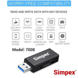 Simpex (Card Reader 7008) High Speed USB 3.0 Card Reader