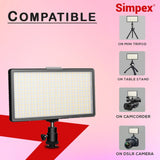 Simpex (LED 450) Professional Video Light – Dimmable 3200k -5600k, Compatible with Tripods, Monopods, Cameras, Table stand & Camcorder | For YouTube Video , Product Photography (with battery 770 usb)