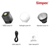 Simpex (P-60W) 60W Bi-Color Continuous LED Light with Reflector & Mini Bowen Mount a Unique Modern Meticulous Design to Cater to The Photographers Aesthetic idea for Professional Photography