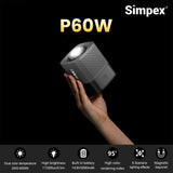 Simpex (P-60W) 60W Bi-Color Continuous LED Light with Reflector & Mini Bowen Mount a Unique Modern Meticulous Design to Cater to The Photographers Aesthetic idea for Professional Photography