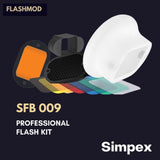 Simpex (SFB 009) Flashmod, Professional Speedlite Flash Kit Designed for Photography and Compatible with All Types of Flashes