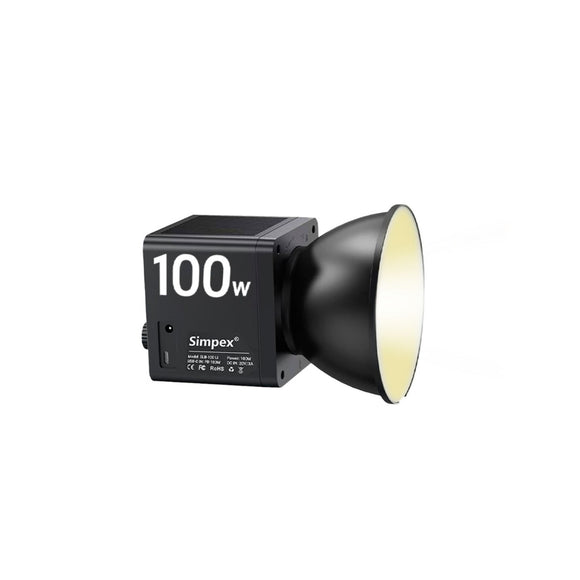 Simpex (SLB-100Bi) 100W Dual color continuous led light with built in battery, comes with reflector and a unique modern design to cater the photographers idea for professional photography.