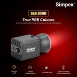 Simpex SLB-200 RGB, Portable RGB Video Light with 200W Power, 2500K-6500K Adjustable Color Temperature, 5000mAh Rechargeable Battery, 24 Light Effects, CRI 95+ Dimmable Lighting for Photography and various other purposes