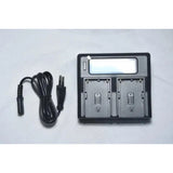 APRAMATT Super Fast Dual LCD Charger for BPU60/90 (Sony)