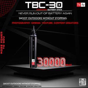 TYFY TBC-30 30000MAH BATTERY STICK FOR SHOOTS AND VIDEO LIGHTS