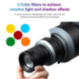 Tyfy TC-25 PRO GOBO LIGHT PROJECTOR KIT ALL BOWENS MOUNT  WITH COLORS FOR PHOTOGRAPHY VIDEOGRAPHY