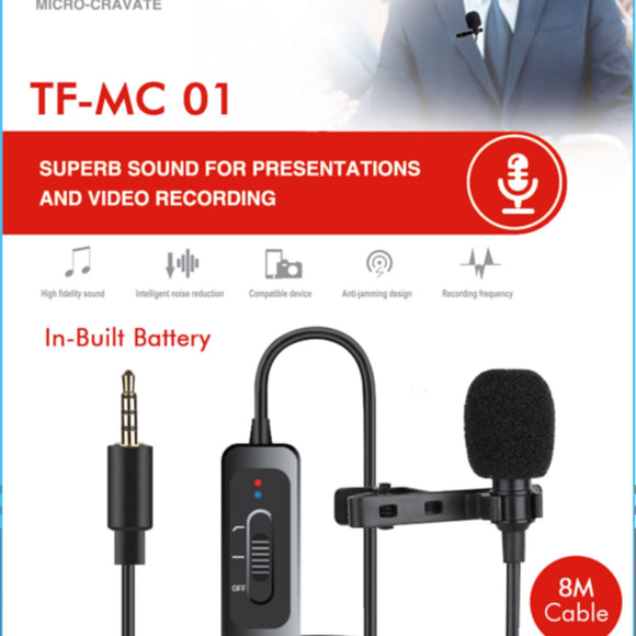 TYFY TF – MC 01, Built-in 3.7V/100mAh Lithium Battery Power Consumptions 2mA (Typical Value)