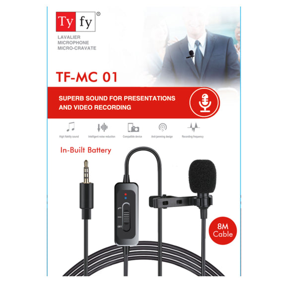 TYFY TF MC 01, Built-in 3.7V/100mAh Lithium Battery Power Consumptions 2mA (Typical Value)