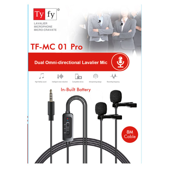 TYFY TF MC 01 PRO , Omni-directional, Built-in 3.7V/100mAh Lithium Battery Power Consumptions2mA (Typical Value)