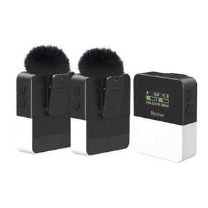 TYFY TM-MATE II WIRELESS MICROPHONE 1+2 , 800mAh rechargeable lithium battery,  360° omnidirectional pickup