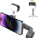 HIFFIN ULANZI VL40 OM Fill Light for DJI OSMO Mobile 6/OM 5/OM SE/OM4 SE/Insta360 Flow, Magnetic Mini Cute LED Video Light with 2500K-7500K and Adjustable Brightness