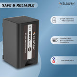 WELBORN VBD58 (13400 mAh) Battery Compatible with AC-UX90 AG-AC8 AG-AC30 AG-CX350 AG-DVX200EJ AG-UX90 AG-UX180 AJ-PX230EJ AJ-PX270 AJ-PX298 AU-EVA1 HC-MDH2 HC-X1E-HC-X2000E NV-MX500 Cameras