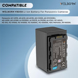 WELBORN VBD58 (13400 mAh) Battery Compatible with AC-UX90 AG-AC8 AG-AC30 AG-CX350 AG-DVX200EJ AG-UX90 AG-UX180 AJ-PX230EJ AJ-PX270 AJ-PX298 AU-EVA1 HC-MDH2 HC-X1E-HC-X2000E NV-MX500 Cameras