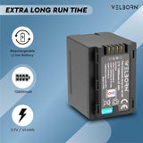 WELBORN VBT380 (12800 mAh) Lithium-ion Battery Compatible with HC-V160 HC-V180 HC-V380 HC-V510 HC-V520 HC-V550 HC-V710 HC-V720 HC-V750 HC-V770 HC-VX870 HC-VX981 HC-W580 HC-W850 HC-WXF991 Camera