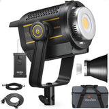 Godox VL200II 215W LED Video Light | 5600K Bowens Mount, CRI 96+, TLCI 96+, 8 FX Effects, Silent Mode, App Control, for Studio Photography, Interview Lighting, Outdoor Shooting