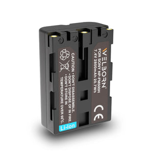 WELBORN NP-FM500 Battery for Sony Alpha A58 A57 A77V A77II A350 A450 A850 Alpha a99 II CLM-V55 Camera (1900mAh)