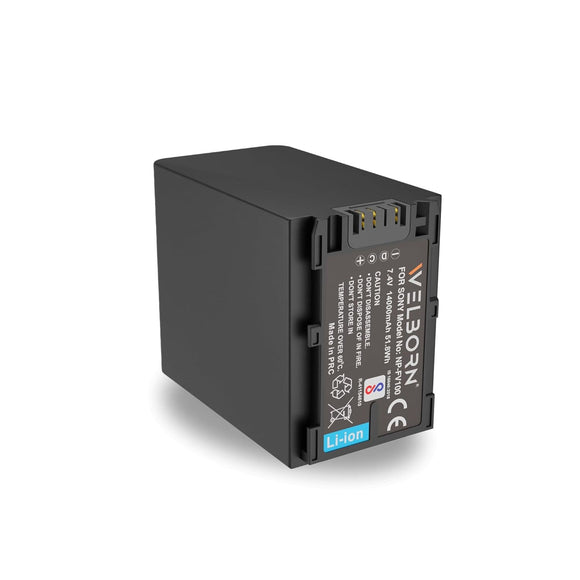 WELBORN NP FV200 Platinum Digital Li-ion Battery for Sony FDR-AX53,FDR-AX700,HDR-CX455,HDR-CX675,DCR-SR21,DCR-SR60,DCR-SR68,DCR-SR88 Camera Battery (14000mAh)