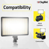 Digitek Bi-color LED D520WB Video Light & NP-750 Li-ion Battery with Micro USB Charging (LED D520WB COMBO)
