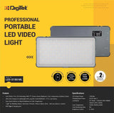 Digitek (LED D180 BI) Portable Professional LED Video Light with 21 Preset Effects & 4000mAh Battery, Multi Scene Lightening & Colour Temperature & Brightness Control