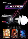 Tyfy NANTU-150W RGB POWERFUL POCKET COB LIGHT FOR Content Creators, Vloggers and Video Photo, Video  Shooting