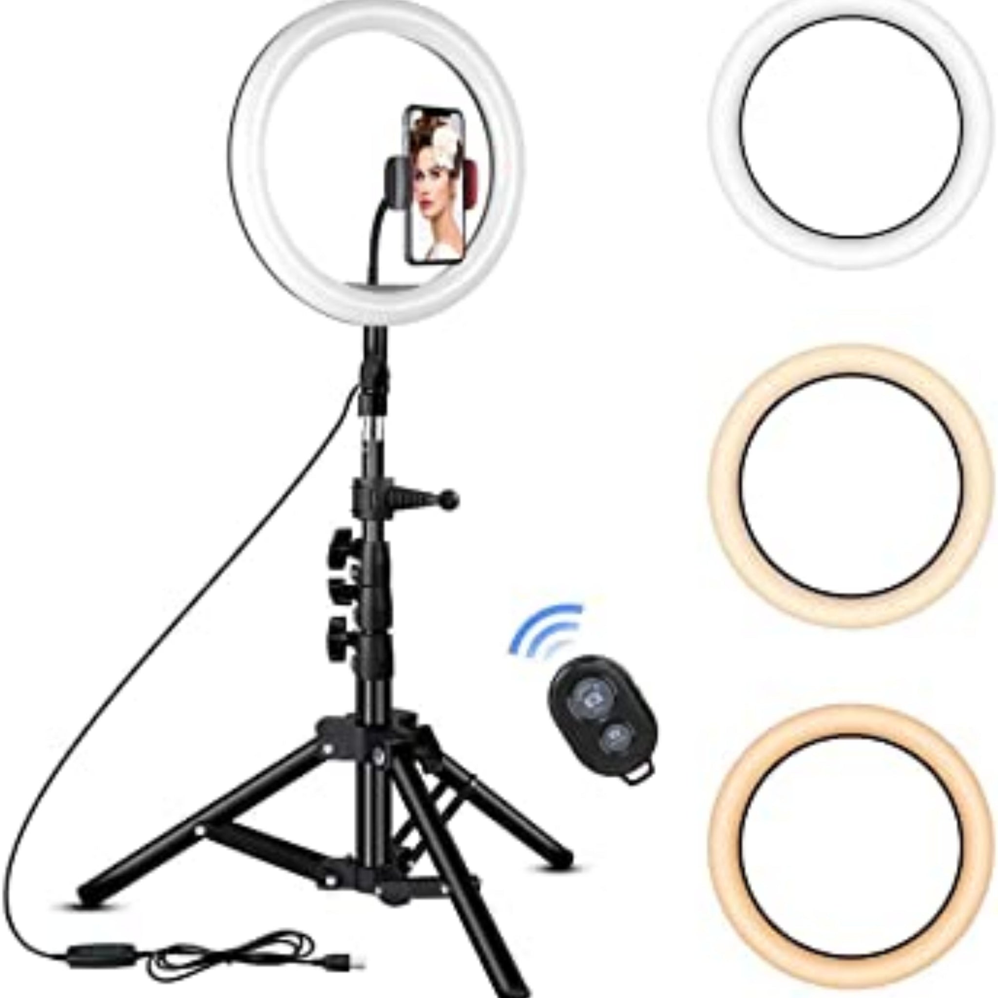 Amazon.com: Ring Light for Computer Video Conferencing/Zoom Meeting/Studio- 12 '' Desk Ring Light with Mount Stand,Stream Light with 13.5-22.7 in  Adjustable Clamp Stand & Phone Holder for Webcam/Camera : Cell Phones &  Accessories