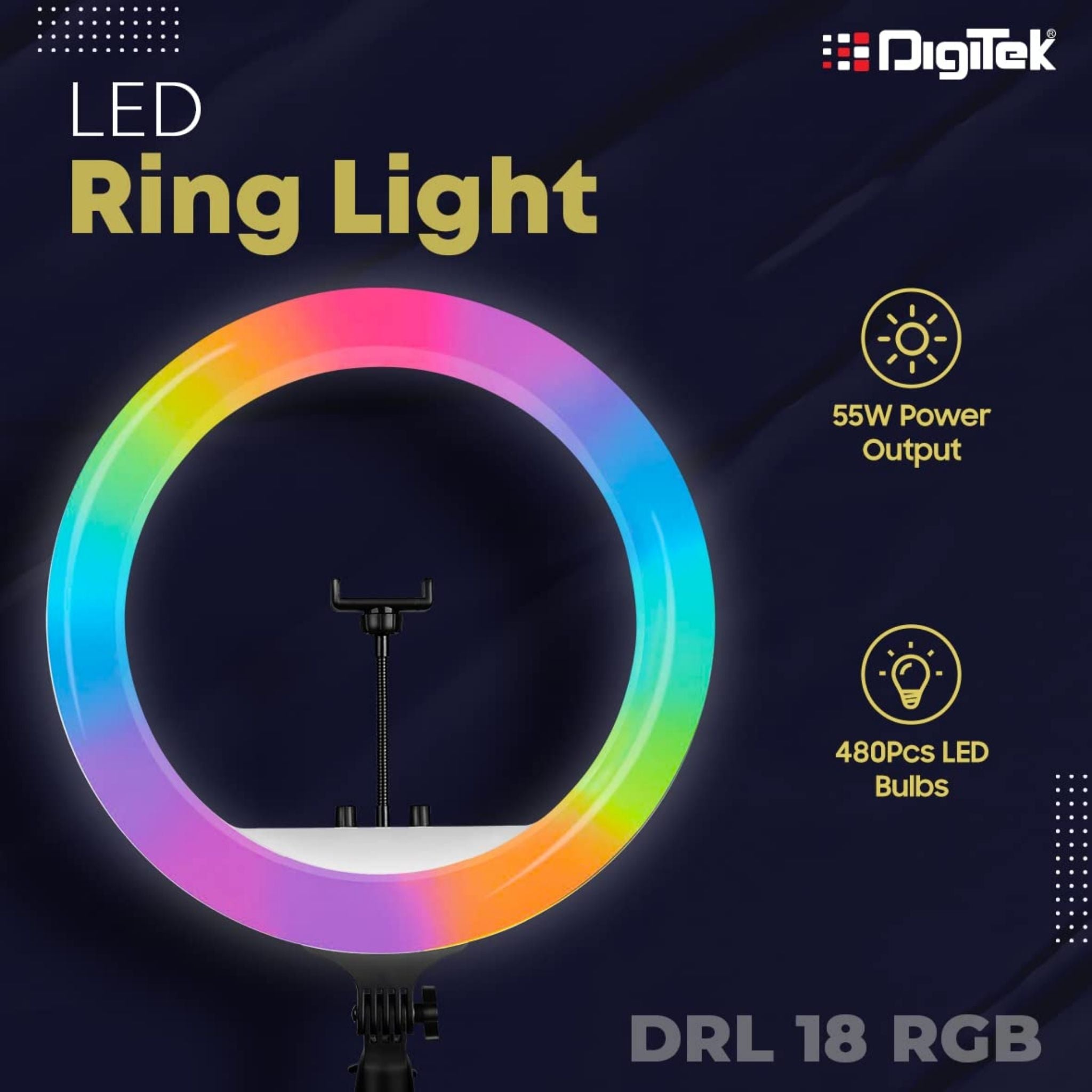 DIGITEK DRL 18H LED Ring Light Unboxing - YouTube