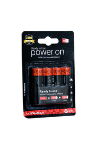 Tyfy NH AA RTU 2300 BP4 Power On Rechargeable Batteries (4 Pieces Of Batteries)