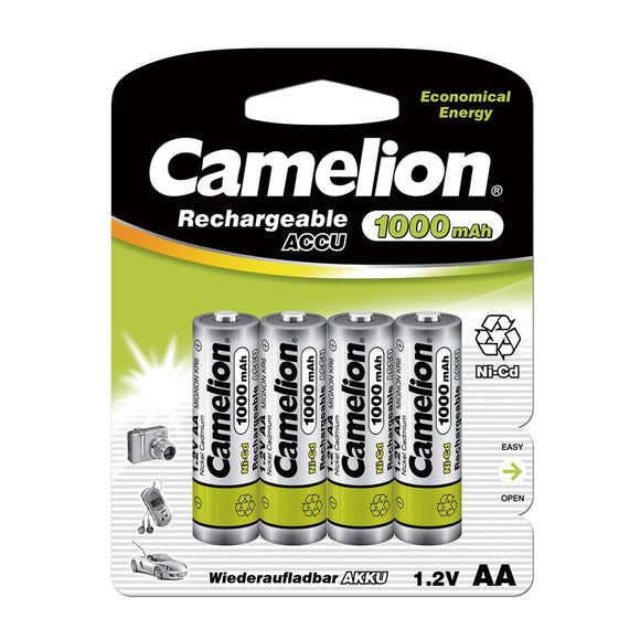 Camelion Rechargeable Battery NC-AA 1000mAh (piece of 4)