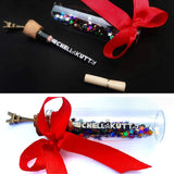 Pencil Carving Art Gift Handmade, Customizable, With Secret Message Glass Bottle For Friends, Families & Special Persons